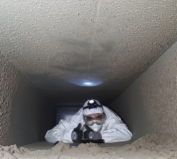 Commercial air duct cleaning