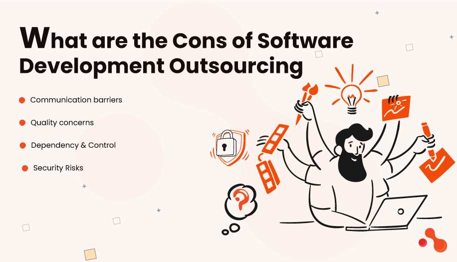 
What are the Cons of Software Development Outsourcing